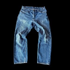 Vintage Levis 505 Orange Tab Jeans 32x29 Medium Wash Distressed
